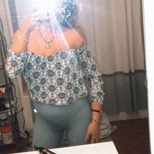 Bohemian off the shoulder top